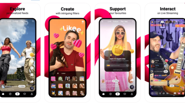 Likee creator turning a short video into an interactive livestream with audience chat, visual effects, and virtual Gifts